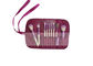 مجموعه نازکهای برس آرایشی کامل OEM 9 PCS Fiber Set مجموعه ای از شراب قرمز شراب